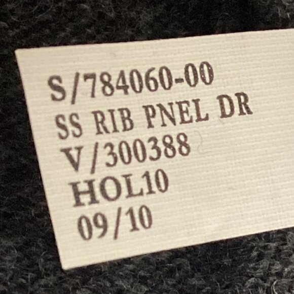 Banana Republic Wool Cashmere Rib Knit Sweater Dress S Charcoal Gray #128K - Picture 8 of 8